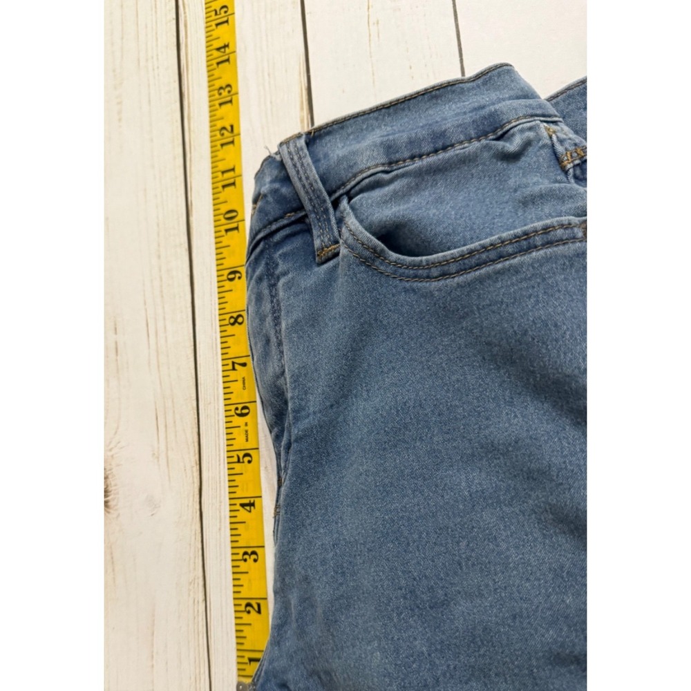 Curve Appeal High Rise Flare Jeans Size 2/26 Light Wash Stretch‎ - Picture 5 of 10